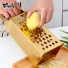 Râpe multifonctionnelle Fruits de légumes Outil de pomme de terre Masher Ricer Légumes Mandoline Slicer Peeler Cutter Carrot Shredder 210406