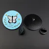 Pins, Brooches Fashion Enamel Blue Round Badge Butterfly Bee Pins Badges For Backpack Metal Pin Gifts Jewelry Brooch DIY Clothes Hats