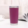 20z vinho tumbler pó revestido canecas de cerveja vidro de cerveja garrafa de água 2 camada vácuo isolado caneca de cerveja festa de casamento champanhe canecas com tampa cg001