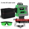 Selbstnivellierende Laser-Wasserwaage, Bauwerkzeuge, grüne Linie, 360-Grad-Nivellierlaser, automatische Niveaux-Laser, 4D-Nivellierlaser