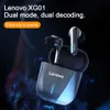 Lenovo XG01 Oyun Kablosuz Kulaklıklar 50ms Düşük Gizli TWS Cep Telefonu için Kulak Hifi IPX5 su geçirmez kulaklıklar ile PUBG