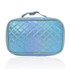 Newlaser Makijaż Torby do przechowywania Przenośne PU Rhomboid Makeup Torba Ladies Cosmetic Travel Organizer EWE5551