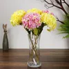 Flores decorativas grinaldas 1 pc Hydrangea Artificial Material de seda avançado Falso DIY Decoração de Casa para Vaso Arranjo