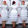 Etniska kläder Afrikanska spetsklänningar för kvinnor 2021 festklänning i plusstorlek kappa Africaine Femme Afrika Elegant Kaftan Maxi354y