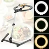 LED Selfie Ring Light Studio Dimming Fill Ring Light con treppiede per smartphone Fotografia con staffa aerea