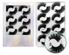 Newest Thick Natural 3D Mink False Eyelashes Extensions Soft & Vivid Hand Made Reusable 8 Pairs Fake Lashes Set Curly Crisscross 14 Models Laser Packing