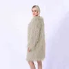 Faux Pele Casaco Mulher Fluffy Mulheres Inverno Quente Longo Plus Size Feminino Outerwear Jaqueta Collar Colares 211207