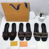 Designer Sandals Presbyopia Outsole Slippers Leopard Print Stitching Hairy Drag Non-Slip Ladies One-Word Autumn And Winter 35-40 Yards