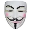 White V Mask Masquerade Eyeliner Halloween Maschere a pieno facciale Puntelli per feste Vendetta Anonymous Movie Guy SN5482