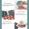 MATS PADS E8FF Silicone Talheres de Silicone Esteira Hexágono Pad Bowl Placemat para Home Tabela Decoração Cozinha Ferramenta