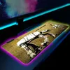 Star Battle RGB LED ضوء الماوس الوسادة ألعاب esports 900x400 ملليمتر notbook mat mat gaming mousepad hight pad mouse pc desk padmouse