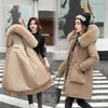 Women's Down & Parkas Women Winter Hooded Faux Fur Collar Detachable Liner Long Coat Puffer Jacket Cotton Padded Warm Outwear Overcoat Kare2