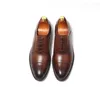 Designer Mannen Vintage Oxfords Schoenen Merk Jurk Lederen Schoenen Cowskin Luxe Engeland Gentleman Office Bruiloft Flats Big Size 38 ~ 45