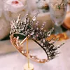 New Style black white Baroque round circle tiara Hair Accessories Bride Crown Headdress wedding hair Ornament X0726