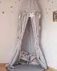 Cotton Baby Room Decoration Balls Mosquito Net Kids Bed Curtain Canopy Round Crib Netting Tent Pography Props Baldachin 245cm