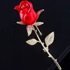 Okily Rose Brosch Elegant temperament Pin Valentins mors daggåva Blomblommarklänning Cheongsam Tillbehör