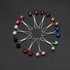 Pins Brooches 24Pcs Muslim Hijab Scarf Pin Pearl Clip Headscarf Shawl Accessories Lady Clips Jewerly Gift5203709