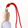 バラの花のスタイルの空の詰め替え可能な香水包装ボトル車のガラス香水瓶アロマテラピーカーペンダントA217281