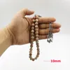 Bransoletka z koralików muzułmańska bransoletka tasbih naturalna linia błotna kamienna różaniec islamski dar 33beads modlitwa Misbaha Arabia Saudyjska biżuteria Fawn22 22