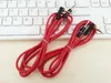 Red 1.2m 3.5mm male L Plug Stereo AUX Audio Cable Cables for Studio Solo headphone cell phone 5pcs/lot