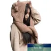 Cute Bear Ear Hat Scarf Rękawiczki Zestaw Zima Kobiety Nowość Czapki Ciepłe Casual Pluszowe Czapki Casual Solid Fleece Girl Kawaii Akcesoria Cena fabryczna Ekspert Projektowa jakość