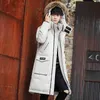 Hiver Down Jacket Hommes Manteau de collier de fourrure Outwear Long Everyfor Everod Spectacles avec de grandes poches 210603