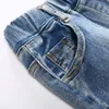 Jeans 2021 barn mode solid långa byxor byxor pojkar klassisk denim baby höst vinterkläder i 2-8 år