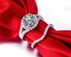 Cluster Ringen Groothandelsprijs Ring Moissanite Getest Diamond Set 2CT Engagement Semi Mount Wedding Sterling Silver
