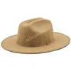 Cappello Fedora semplice Donna Uomo Cappelli a tesa larga Donna Cappello di feltro Fedora Uomo Moda Casual Cap Donna Uomo Top Caps Primavera Autunno Inverno Commercio all'ingrosso 2022