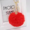 Portachiavi Vendita Natale Fiocco di neve Lega di peluche Pelliccia Pom Ciondolo Borsa Portachiavi Charms Accessori portachiavi Portachiavi Forb22