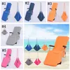 Beach Chair Cover 5 Colors Lounge Chairs Blankets Portable With Strap Towels Double Layer Thick Blanket WLL656