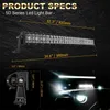 Working Light JHS Offroad Led 14-52" Inch 10-30V Work Bar Spot Flood DRL For Car Roof Lamp 4X4 SUV Truck ATV Boat