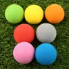 10 adet / grup Eva Köpük Golf Topları Yumuşak Sünger Topları için Açık Golf Salıncak Uygulama Topları Golf / Tenis Eğitimi Katı 7 Renkler 973 Z2