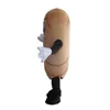 Costume della mascotte del pane adorabile di Halloween Cibo dei cartoni animati di alta qualità Personaggio a tema anime Carnevale Unisex Adulti Vestito da festa di compleanno di Natale