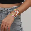 Beaded Strands 8 Pcs/set Mixed Handmade Flower Beads Bracelets For Women Colorful Africa Pearl Set Boho Braclets Accessories Fawn22