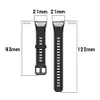 Med Clip Smart Watch Replacement Silicone Bands Strap för Huawei Honor Band 6 Pro Arg-B19 FRA-B19 100PCS / Lot