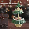 Other Bakeware Christmas Two-Tier Resin Food Serving Tray Cupcake Holder Snack Dessert Fruit Stand For Home Party Holiday Supplies