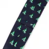 Män Slipsar Skriv ut Klassiska Casaual Mens Animal Print Cartoon Neck Fashion 9 cm Bredd brudgum Slips för fest