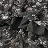 Mode vår sommar designer kvinnor spets ruffles blommigryck vintage chiffong klänning avslappnad robe 210601