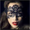 Suprimentos festivos Home Gardenfashion Sexy Lace Party Máscaras Mulheres Senhoras Meninas Halloween Xmas Cosplay Traje Masquerade Dança Valentine H