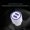 Chargeur de voiture rapide Qualcomm QC3.0 3.1A pour iPhone 7 8 X 11 12 13 Pro Max et Samsung Phone Dual USB charge rapide 3.0 chargeurs adaptateur de charge rapide avec boîte de vente au détail