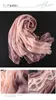 2019 Våren Solid Silk Scarf För Kvinnor / Dam Gradient Lång Soft Bandana Wraps och Sjalar Plus Storlekar Strand Kvinna Foulard