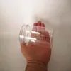Vorratsflaschen, Gläser, 8 Unzen, 250 g, transparenter Körperpeeling-Cremebehälter aus Kunststoff, leerer Wiederverwendungsbehälter mit Deckel, bedruckbarer individueller Logo-Tropfen