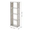 5-hylla bokhylla Boka hyllor 4-hylla bokhylla Förvaringsfack Böcker Display Shelving Unit Arrangör 5-Shelf Storage Shelves Rack 210705