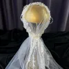 Veaux de mariée La série Super Xiansen PO Vintage en dentelle robe de mariée courte voile de voyage coréen style 218o