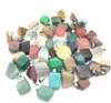 Natursten Pendants Oregelbundna Jade Charms Hängsmycke Halsband Agate Stone Quartz Opal Smycken Partihandel