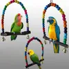 Pet Paprots Kleurrijke Natuurlijke Hout Swing Bird Toy Finch Parakeet Cockatiel LoveBird Budgie Parrot Cage Toys