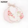 Nyfödda Burp Cloths Bibs Baby Tassel Floral Bandana Tryckt Ins Mode Vattentät Pure Bomull Saliva Scarves Handduk Daj147