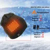 Moda inverno quente aquecido tampa de lã Balaclava chapéu lavável Bateria Beanie Beanie Recarregável Ciclismo Ciclismo Máscaras