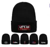 50% de réduction Bonnet Tricoté Hiver Chaud Enfants Allons-y Brandon Lettres Imprimé Hip-Cap Chapeaux Beanie Garçons Filles Crâne-Casquettes